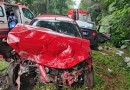 Oito pessoas ficam gravemente feridas após forte batida entre dois carros na PR-317, em Toledo