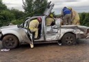 Quatro pessoas ficam feridas em colisão registrada no trevo de acesso ao município de Salgado Filho