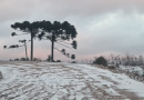 Massa de ar polar traz neve a 23 municípios, geada e temperaturas negativas para SC