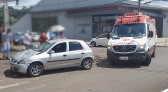Colisão envolvendo carro e moto deixa casal ferido na Júlio Assis Cavalheiro