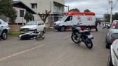 Colisão entre motocicletas deixa condutores feridos