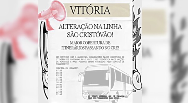 MEST conquista ampliação de horários da Linha São Cristóvão