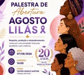 Agosto Lilás inicia com palestra de prevenção à violência contra a mulher