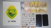 Polícia Militar de Dois Vizinhos prende dois homens por tráfico de drogas