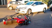 Motociclista fica ferido em colisão registrada na Av. General Osório