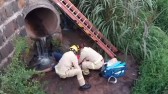 Homem sofre queda ao pescar no Rio Lonqueador