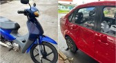Acidente entre moto e carro mobiliza o SAMU em Coronel Vivida
