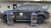 Durante abordagem, carro é apreendido transportando 175 Kg de maconha