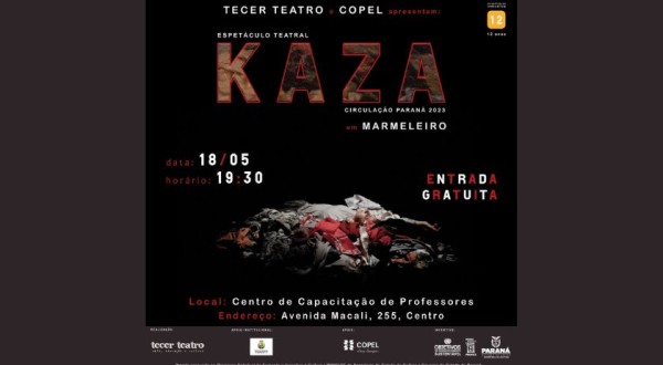 Marmeleiro recebe espetáculo Kaza da Tecer Teatro