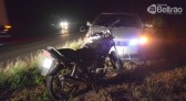 Acidente envolvendo moto e carro deixa motociclista ferido, entre Francisco Beltrão e Marmeleiro