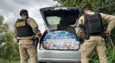 PM apreende carro carregado com cigarros de origem estrangeira