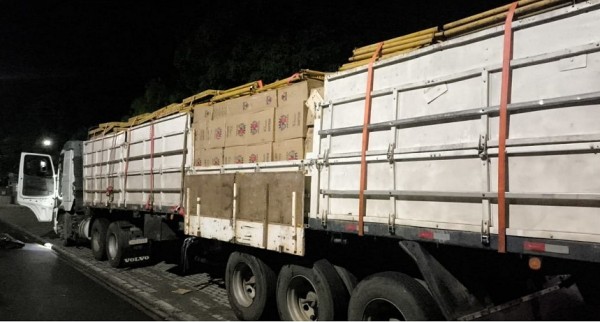 ROTAM apreende carga de cigarros contrabandeados