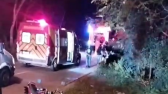 Motociclista cai de ponte e é resgatado de rio