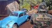PM Ambiental recupera Fusca furtado na Linha Guamerim