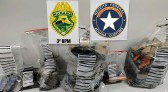PMPR e Receita Federal apreendem mais de 124 quilos de maconha