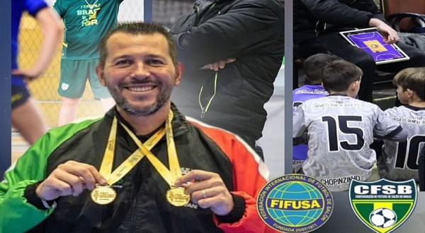 Professor de Chopinzinho é convocado para comissão técnica da Seleção Brasileira de Futsal