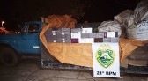 Caminhão carregado com vinhos argentinos é apreendido pela PM