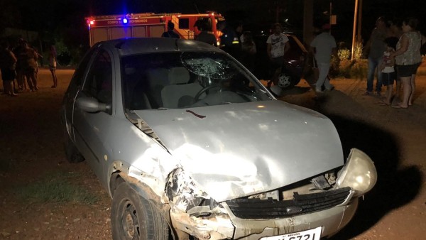 Acidente envolve dois veículos em Marmeleiro