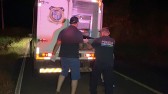 Mulher morre após carreta tombar na PR 566 entre Beltrão e Itapejara