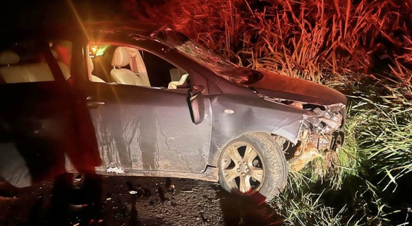 Acidente deixa duas pessoas feridas em Ampére