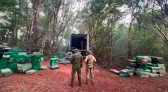 Polícias Militar e Federal apreendem mais de cinco toneladas de maconha no Oeste