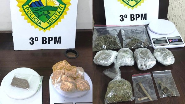 Polícia Militar apreende crack e maconha prontos para comercialização