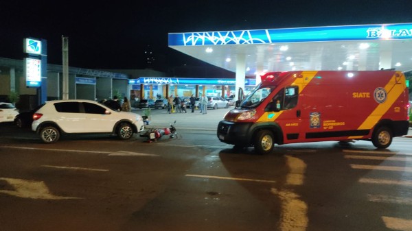 Jovem fica ferido em acidente de trânsito