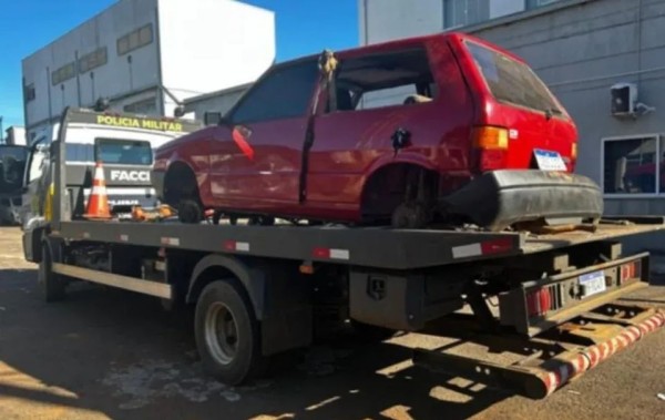 Veículo furtado em São João é recuperado pela Polícia Militar