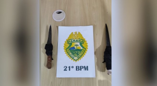 Homem ameaça moradores e alunos com faca no Padre Ulrico e é detido pela Polícia Militar