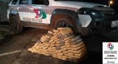 Abelardo Luz - Polícia Militar apreende 63 kg de maconha em veículo abandonado com pneu estourado
