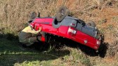 Motorista fica ferido em capotamento registrado entre Flor da Serra do Sul e Marmeleiro