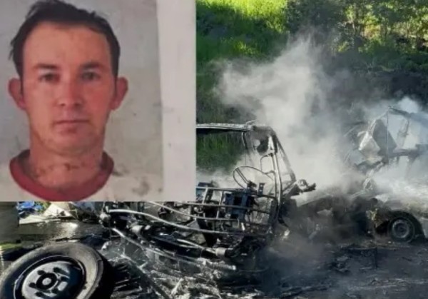 Identificado homem que morreu carbonizado em grave colisão na PR-566
