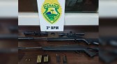 Polícia de Pato Branco apreende armas e munições após denúncia de disparos em área residencial