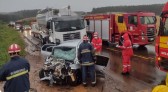 Grave acidente deixa uma pessoa morta e outra gravemente ferida entre Marmeleiro e Flor da Serra