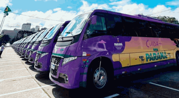 Idosos do município recebem ônibus de Programa Cuida Mais Paraná