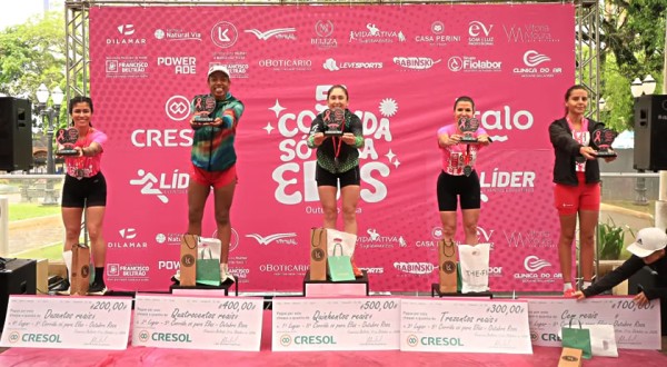 Corrida Só Para Elas reúne mais de 600 mulheres