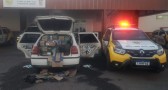 Veículo com 320 caixas de desodorantes argentinos é apreendido