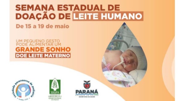Na semana estadual de doação de leite humano, Estado busca ampliar número de doadoras