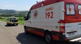 Idoso se fere em acidente de moto na Atílio Fontana