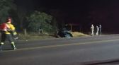 Colisão traseira entre carro e caminhão é registrada na BR-158