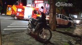 Motociclista fica ferido em acidente no Centro