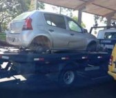 Um veículo com registro de furto foi recuperado pela Polícia Militar