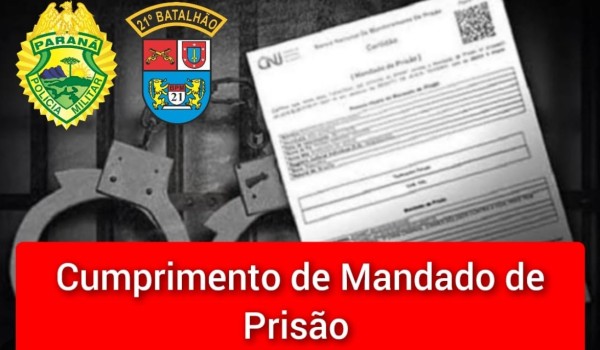 Homem com mandado de prisão por furto é preso durante patrulhamento 