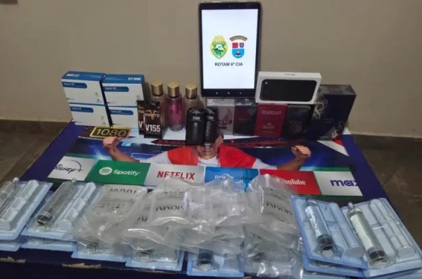 ROTAM apreende mercadorias sem documentação na PR-182