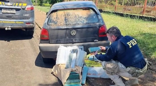 Polícia Rodoviária Federal apreende quase 100kg de maconha
