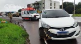 Homem fica ferido em acidente próximo a passarela de Marmeleiro