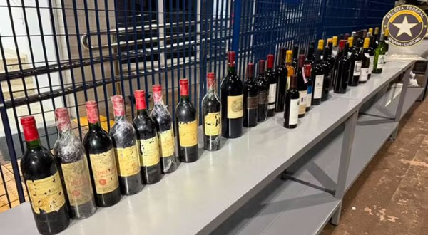 Receita Federal apreende cerca de 45 garrafas de vinhos estrangeiros avaliadas em R$ 500 mil