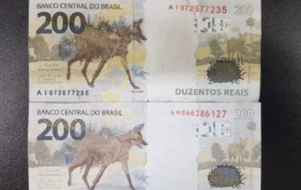 Estelionatário usa nota falsa de R$ 200 em loja de conveniência