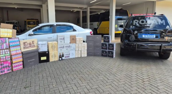 ROTAM apreende cigarros eletrônicos e vinho argentino