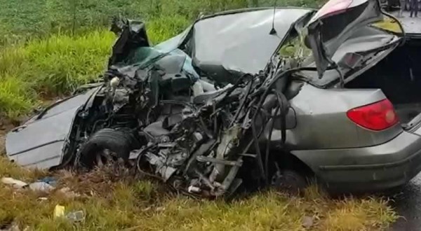 Pai e filha perdem a vida em grave acidente na BR-373